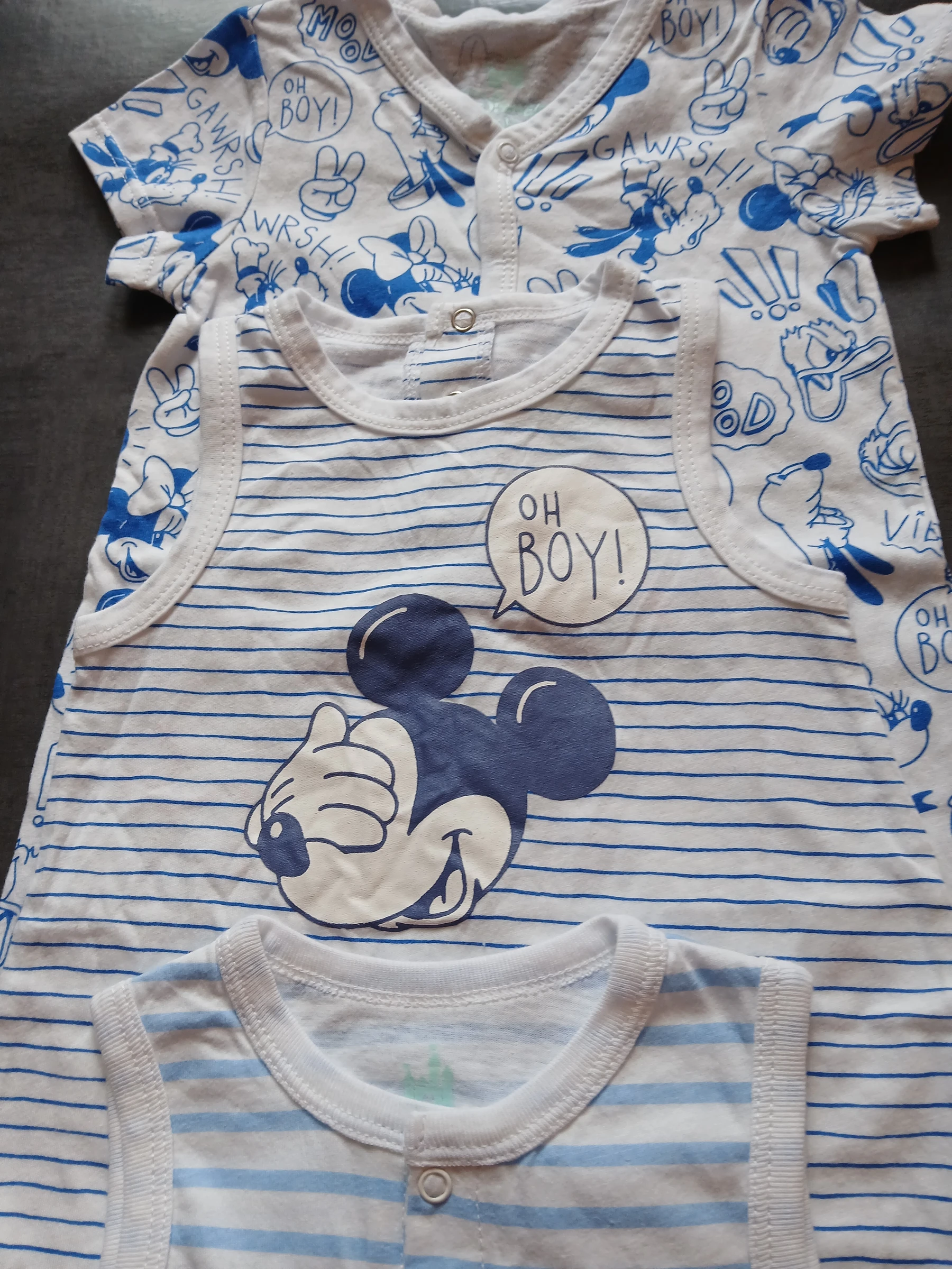 lote 3 macacões combishorts menino Disney Baby 67 cm 6 meses – photo 4